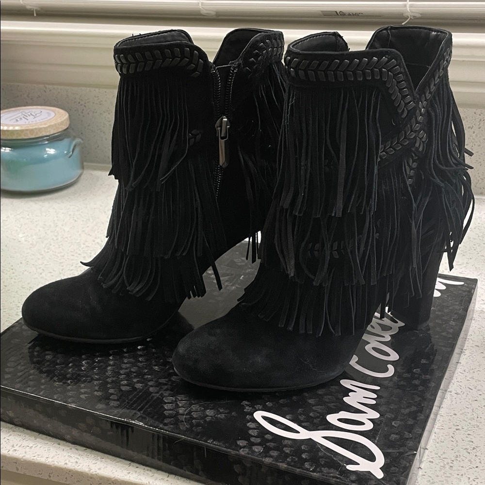 Sam Edelman Kaleb Fringe Ankle Boots